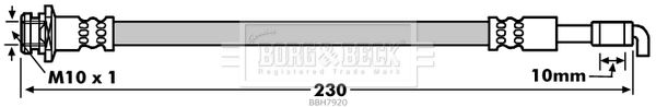 BORG & BECK Тормозной шланг BBH7920